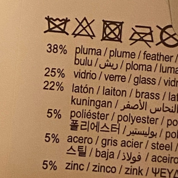 NWOT. Zara Feather Rhinestone Fringe Choker Necklace. - Picture 8 of 8